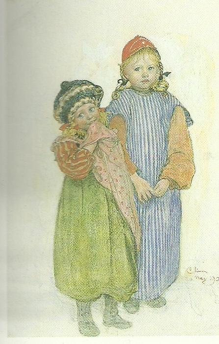 Carl Larsson snickare hellbergs ungar oil painting picture